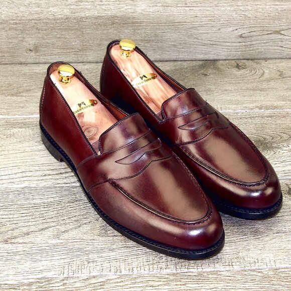 * NIB * $425 Allen Edmonds RANDOLPH 14 D Burgundy Burnished